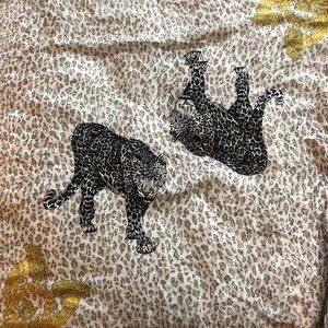 Silk leopard scarf